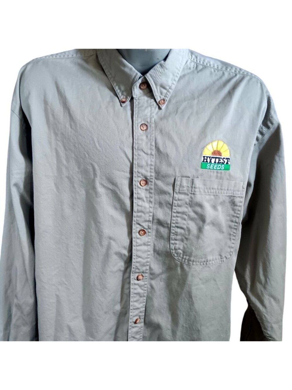 Hytest Seeds Swag Logo Farmer Shirt Vintage Men's XL Swingster Embroidered